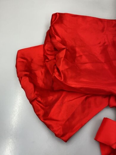 商品画像：半袖ワンピース/6/シルク/RED/無地// 5