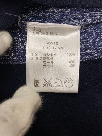 商品画像：ニット・セーター(薄手)/L/カシミア/NVY/無地/1020756// 4