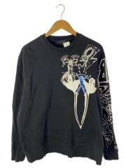 I/クルーネックスウェット/XL/コットン/BLK/無地