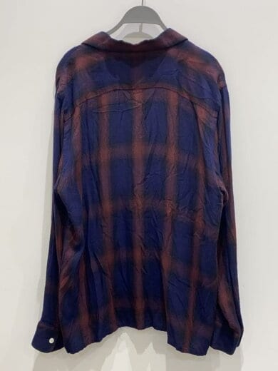 商品画像：S/22AW/Classic Shirt/長袖シャツ/L/レーヨン/NVY/オンブレCK/LQ190 2
