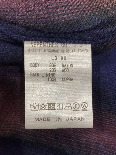 商品画像：S/22AW/Classic Shirt/長袖シャツ/L/レーヨン/NVY/オンブレCK/LQ190 4