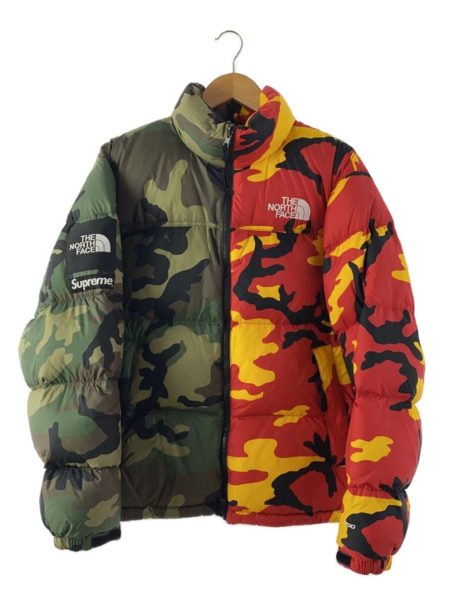 Supreme × THE NORTH FACE / 24SS/Split Nuptse Jacket Camo/ダウンジャケット/M/ナイロン/カモフラ