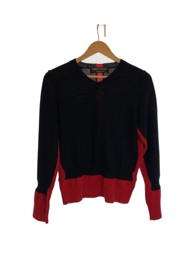 商品画像：D/Vネックニット・セーター/ウール/レッド/PN-040020/AD2000 1