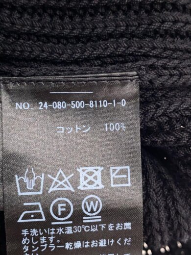 商品画像：ニットベスト(厚手)/--/コットン/BLK/24080500811010/Polite ニット ベスト 4