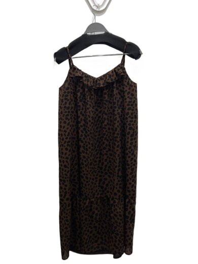 商品画像：D2/キャミワンピース/FREE/ポリエステル/BRW/アニマル/01221AO03 1