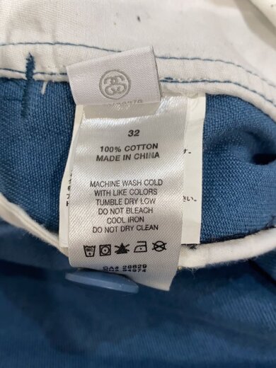 商品画像：S/ワイドパンツ/32/コットン/BLU/無地 5