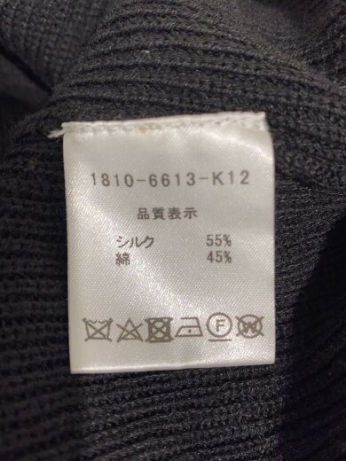 商品画像：J/カーディガン/2/シルク/BLK/1810-6613-K12 4