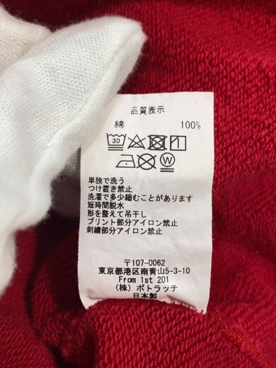 商品画像：S/POTLATCH LIMITED/スウェット/L/コットン/RED/シミ有 5