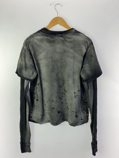 商品画像：S/FILTH/DOUBLE Layer Thermal T-shirts/長袖Tシャツ/2/コットン/GRY 2