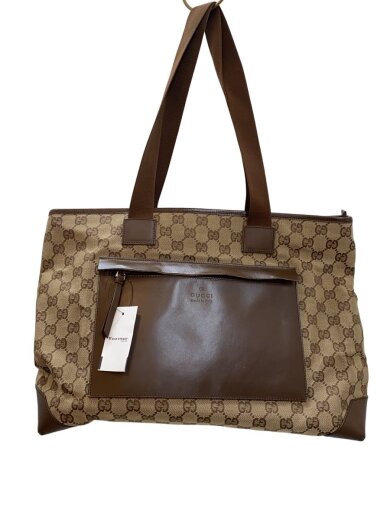 商品画像：GUCCI/トートバッグ_GGキャンバス/キャンバス/ブラウン/総柄 1