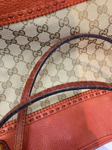 商品画像：GUCCI/トートバッグ_レイドバッククラフティ/キャンバス/オレンジ/総柄 7