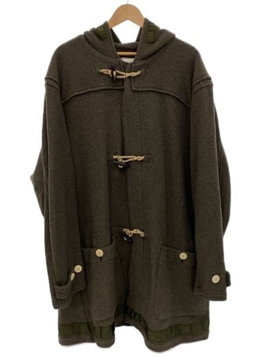 商品画像：ダッフルコート/L/ウール/KHK 1