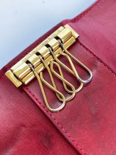 商品画像：キーケース/--/RED/無地/レディース/M9145F 5