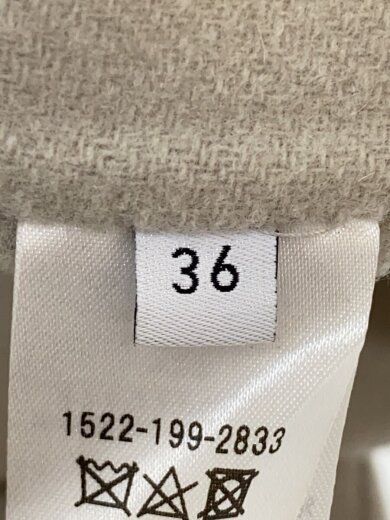 商品画像：コート/38/ウール/CRM/無地/1522-199-2833 4