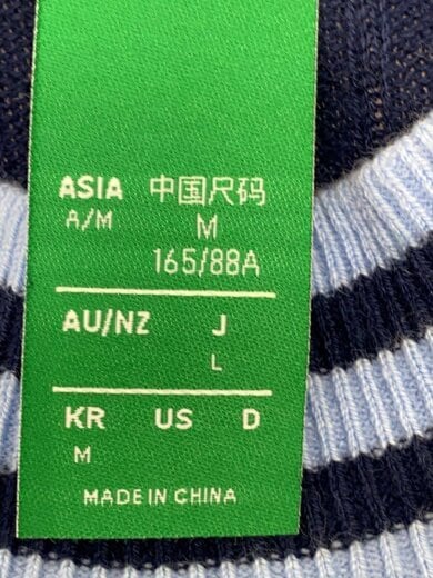 商品画像：ニット・セーター(薄手)/L/コットン/NVY/JP1190 4