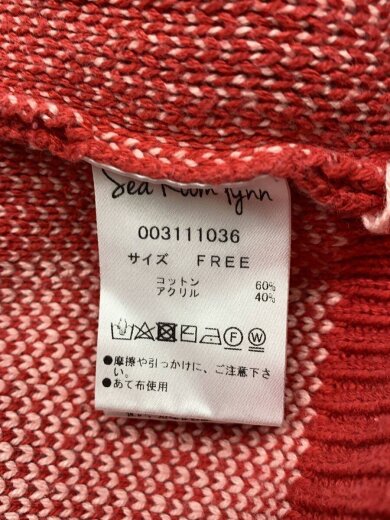商品画像：ニット・セーター(厚手)/FREE/コットン/RED/003111036 4