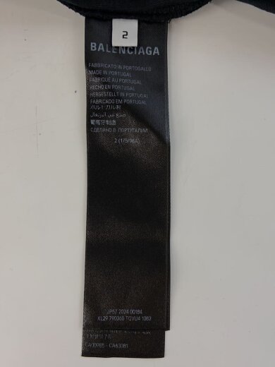 商品画像：2024AW/Oversize/長袖Tシャツ/2/ブラック/プリント/790365-TQVU4// 4