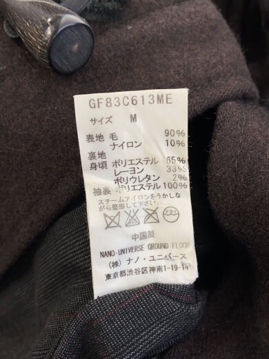 商品画像：ダッフルコート/M/ウール/BRW/無地/gf83c613me 4