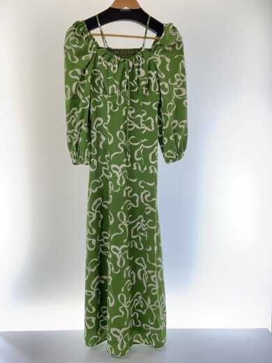 商品画像：長袖ワンピース/1/ポリエステル/GRN/総柄/SWFO251033 2