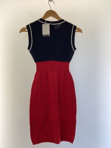 商品画像：ノースリーブニットワンピース/S/レーヨン/RED/sp0166 2