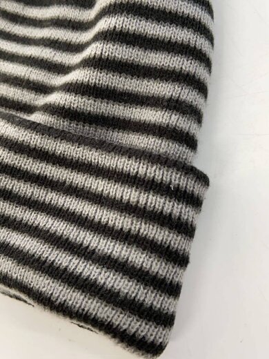 商品画像：ニットキャップ/アクリル/GRY/ボーダー/メンズ 9