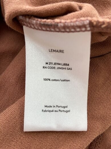 商品画像：Jersey Crepe Chinese/Tシャツ/S/コットン/ブラウン/JE197 LJ054 4