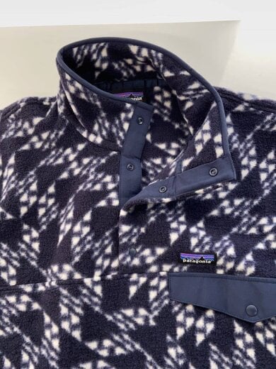 商品画像：フリースジャケット/XL/ポリエステル/ネイビー/総柄/190124 5