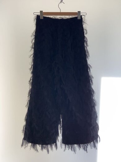 商品画像：フリンジ/ワイド/ボトム/0/ポリエステル/ブラック/FWFP174075 2