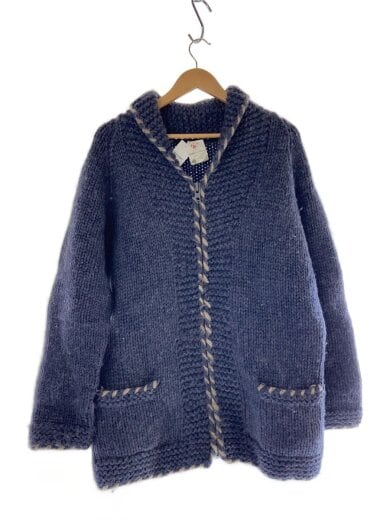 商品画像：カウチンニット(厚手)/ウール/NVY/無地 1