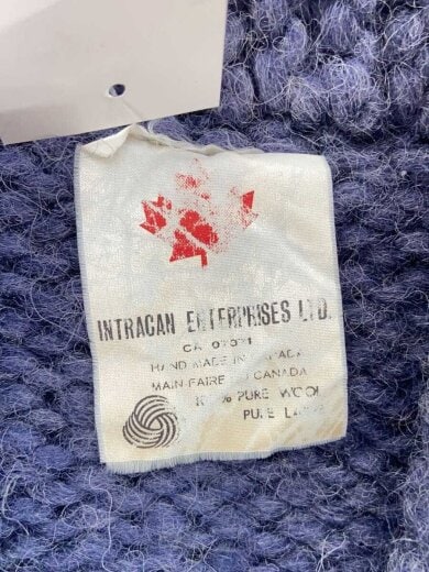 商品画像：カウチンニット(厚手)/ウール/NVY/無地 3