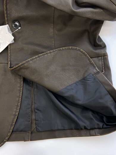 商品画像：レザージャケット・ブルゾン/S/フェイクレザー/BLK/無地/42-18-0099-639 7