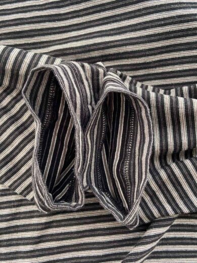 商品画像：長袖Tシャツ/M/コットン/BLK/ボーダー/8112-199-0435 8