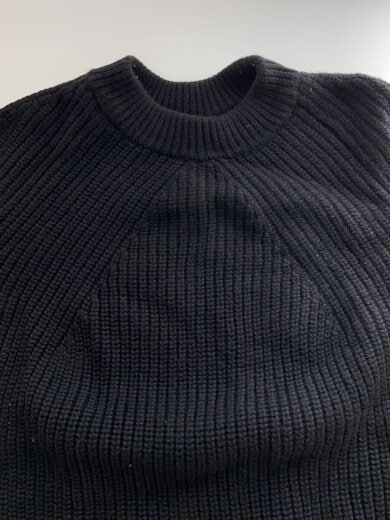 商品画像：ニット・セーター(厚手)/1/ウール/ブラック/無地/bn-17fm-008 5