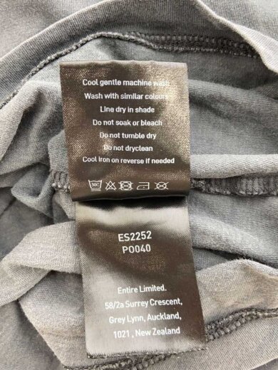 商品画像：Tシャツ/M/コットン/GRY/無地/ES2252/※使用感有 4