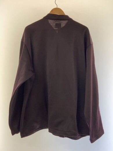 画像：Needlesパピヨン/ロゴ刺繍/カーディガン/ジャケット/XL/ウール/ブラウン/PU15062