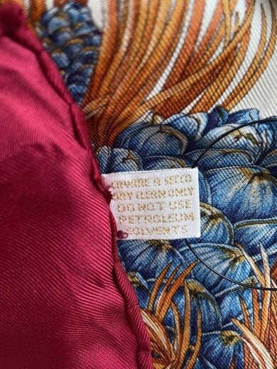 商品画像：スカーフ/シルク/レッド/花柄/レディース 5