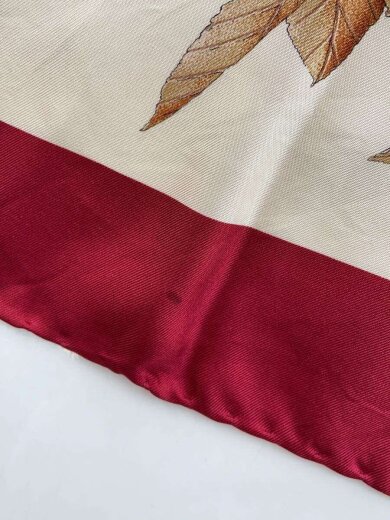 商品画像：スカーフ/シルク/レッド/花柄/レディース 9