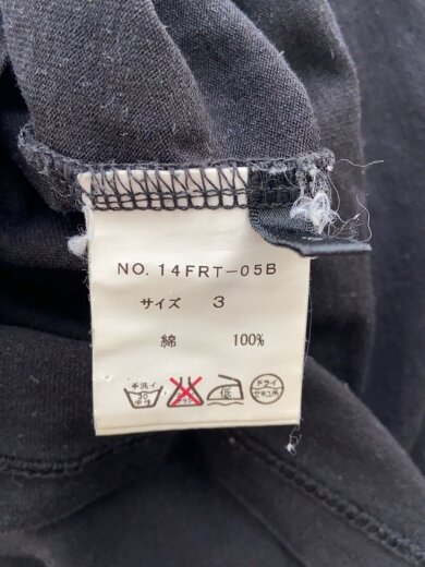 商品画像：長袖Tシャツ/ロンT/ブラック/ラインストーン/クロスガン 4