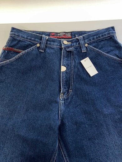 商品画像：90s/Y2K/ペインター/バギー/極太/32/デニムパンツ/リフレクターワッペン 6