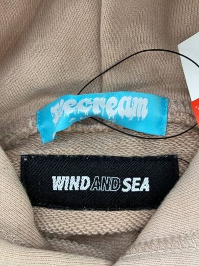 商品画像：パーカー/L/コットン/ベージュ/プリント/icjp215sk005/シミ汚れ有 3