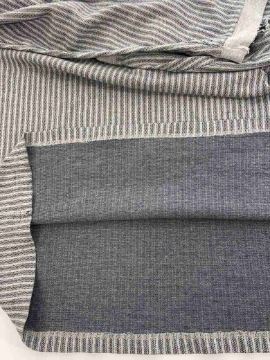 商品画像：ヘンリーネック/長袖Tシャツ/XL/コットン/GRY/ストライプ 7