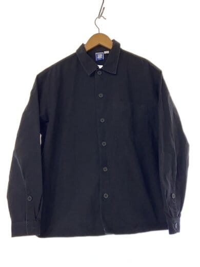 商品画像：シャツジャケット/ワークジャケット/L/コットン/ブラック 1