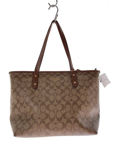 商品画像：トートバッグ/シグネチャー/レザー/ブラウン/F58292 1