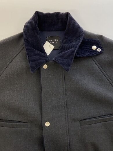 商品画像：ジャケット/1/ポリエステル/BLK/無地/132550007 5