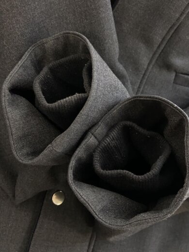 商品画像：ジャケット/1/ポリエステル/BLK/無地/132550007 8