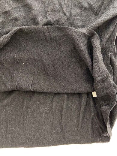 商品画像：半袖カットソー/M/シルク/BLK/無地/237-1133-8005 8