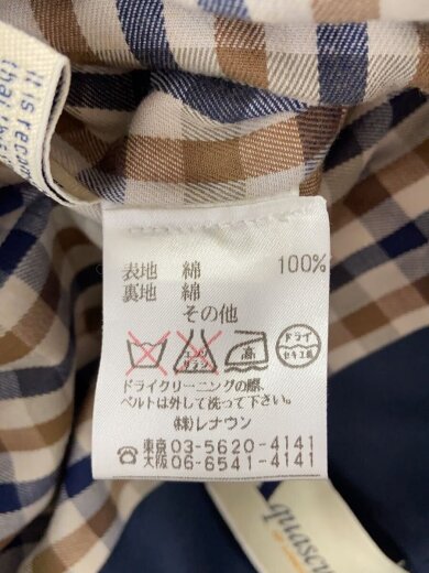 商品画像：コート/--/コットン/ネイビー/無地 4