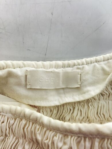 商品画像：長袖ブラウス/38/コットン/WHT/無地/SAW23 3