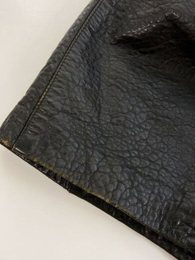 商品画像：オールレザーコート/デザインコート/フランス製/レザー/ブラック/ 7