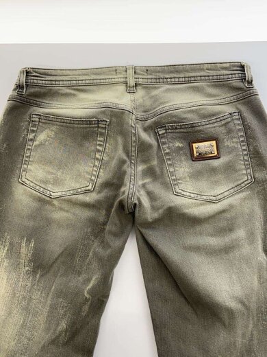 商品画像：メタルプレート/Y2K/ジップ/ダメージ加工/ボトム/40/デニム/グレー/FTBVXD 8